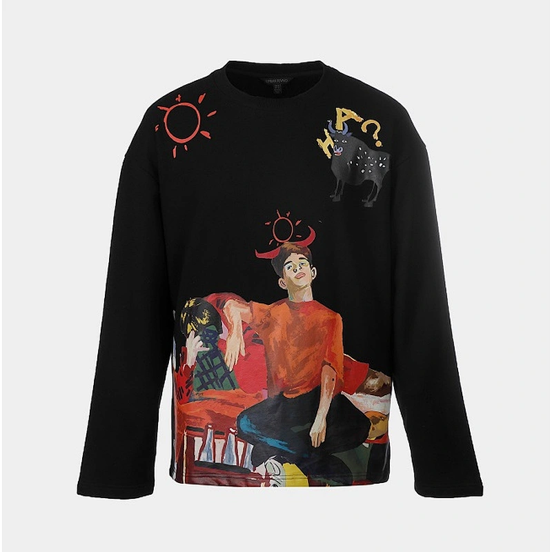 Mans printed top pullover