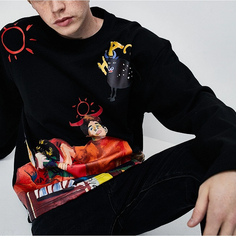Mans printed top pullover