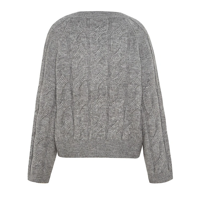 Ladies V-neck pullover sweater