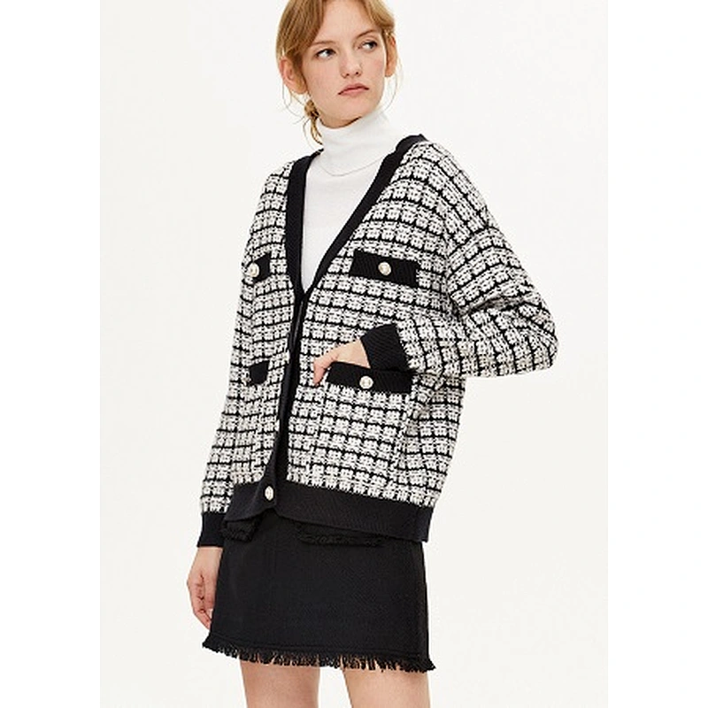 Ladies knit sweater coat