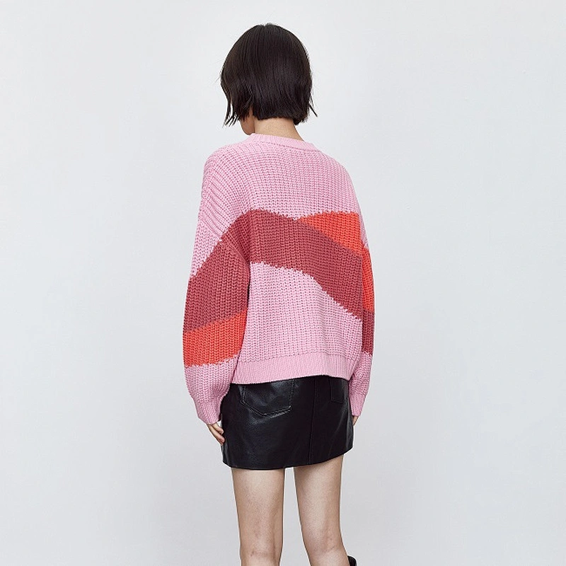 Ladies pink sweater pullover