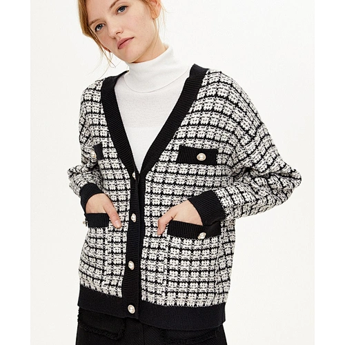Ladies knit sweater coat