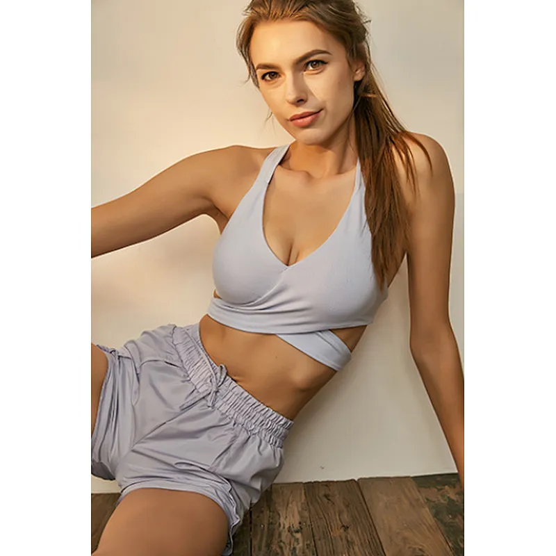 Ladies stabilized sport bra