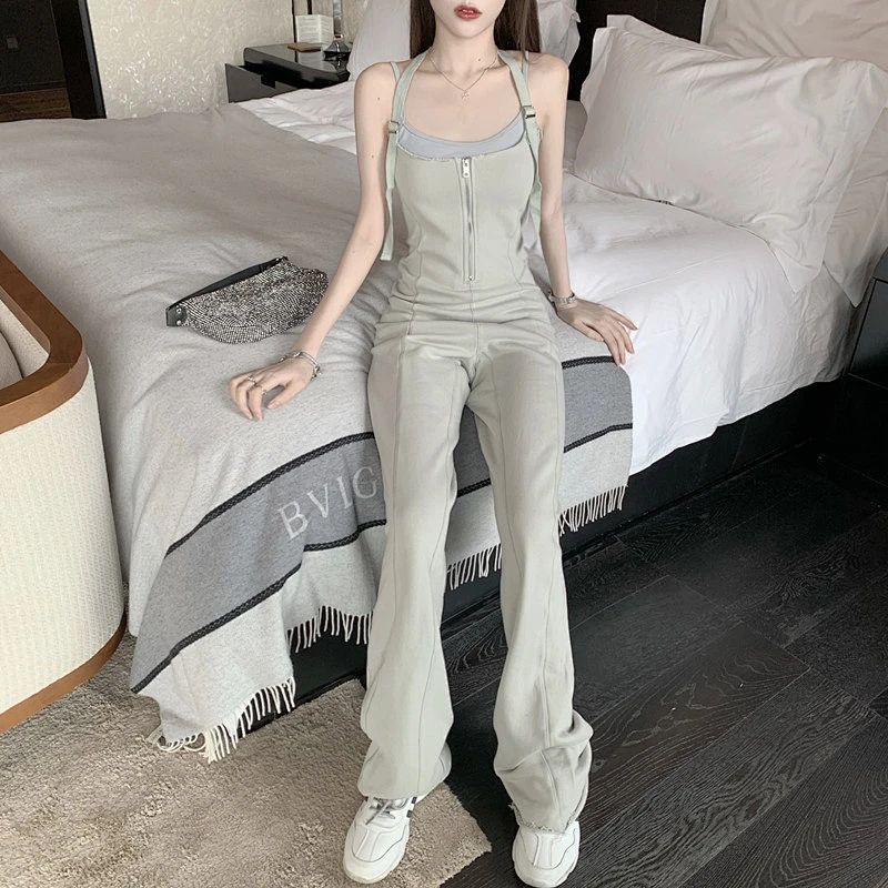 Ladies fashion wide leg jumpsuit