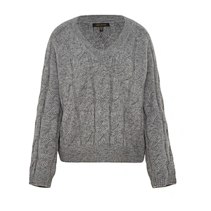 Ladies V-neck pullover sweater