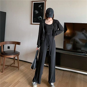 Ladies casual knit suit