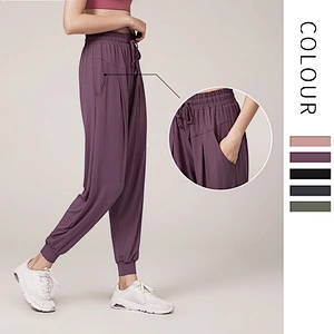 Ladies fast dry Sport Loose Pants Gym running yoga pants