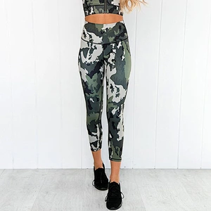 Ladies camouflage jogging gym suit