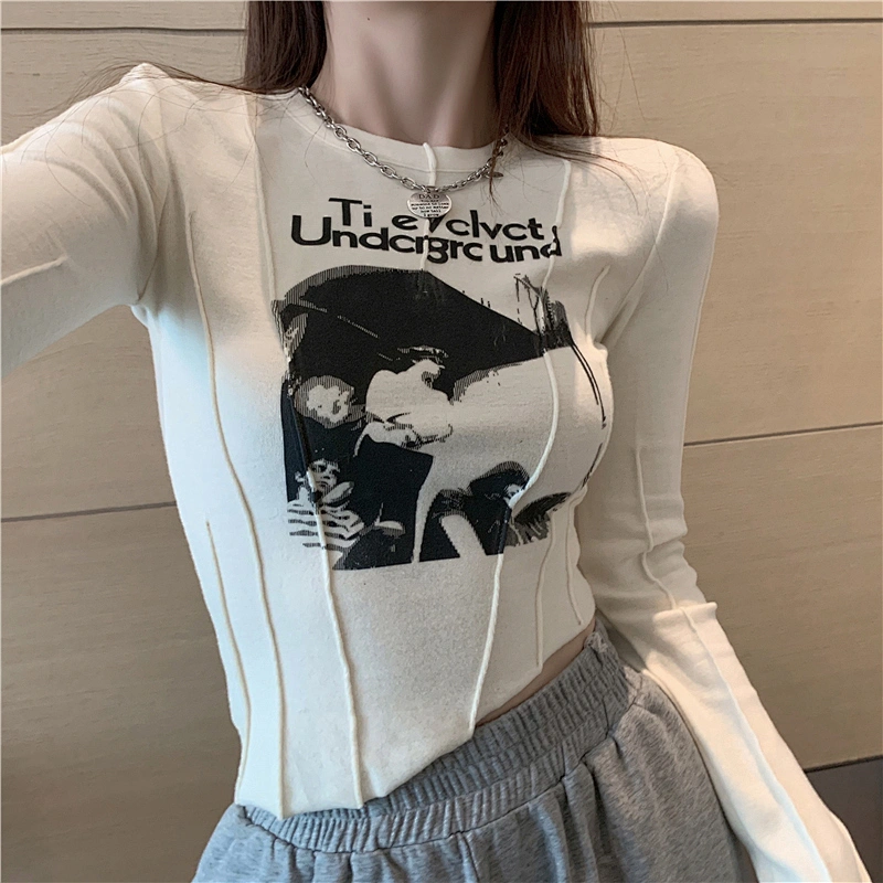 Ladies knit top shirt