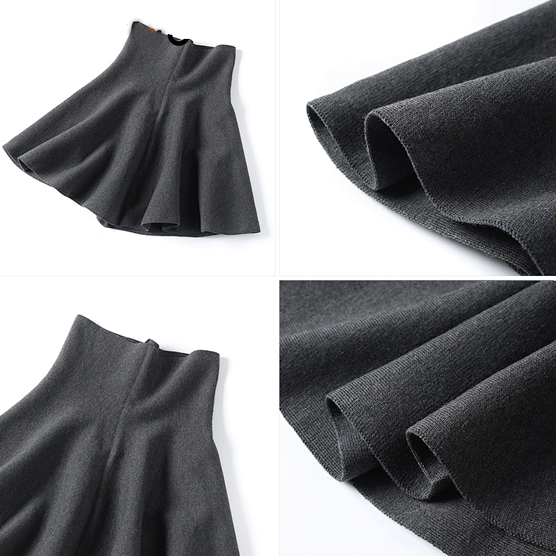 Ladies draped pleated mini skirt