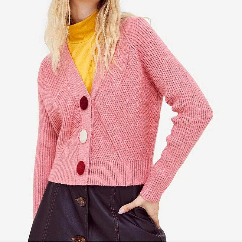 Ladies knit restore cardigan sweater