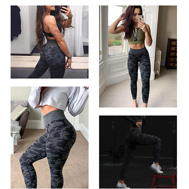 Ladies seamless two piece set sport gym suit, top vest bra+shape pants