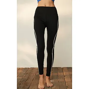 High Waist Side Mesh Panel Yoga Legging, Fast Drying
