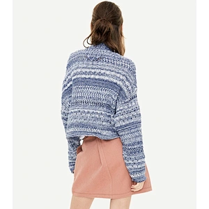 Ladies marled knit cardigan sweater