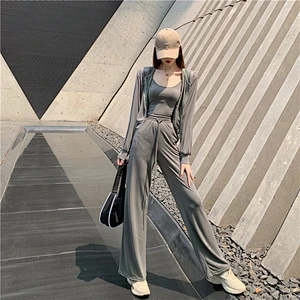 Ladies casual knit suit