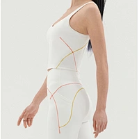 Ladies v-neck high elastane shape sport active suit