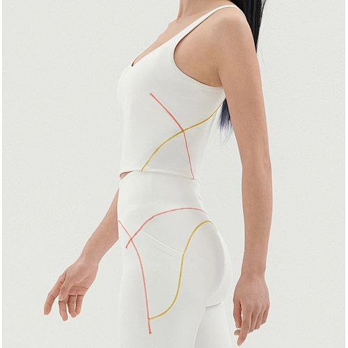 Ladies v-neck high elastane shape sport active suit