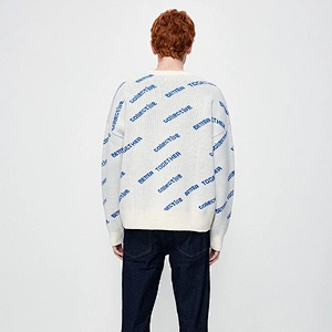 Man's jacquard pullover sweater