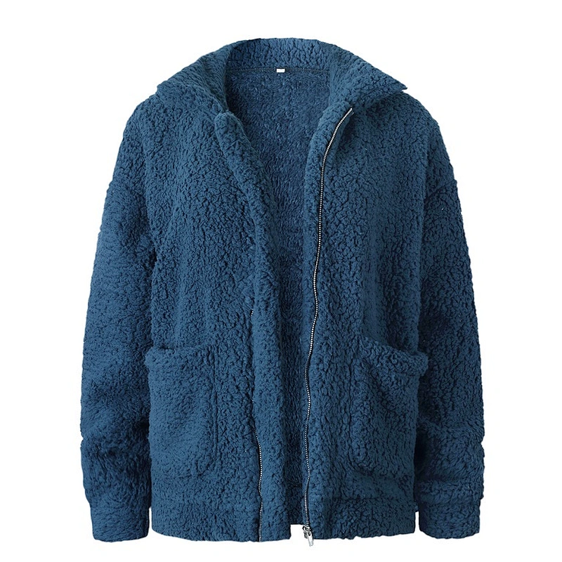 Ladies Big Size Winter Coat Women Warm fuzzy Jacket Soft Outwear