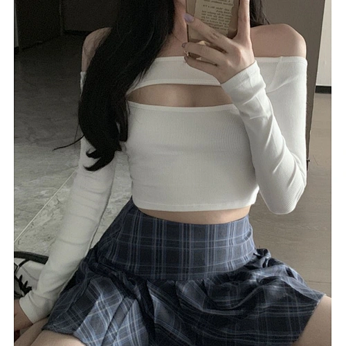 ladies sexy outcut top shirt