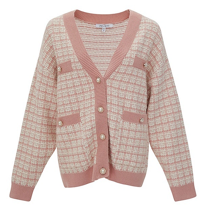 Ladies knit sweater coat