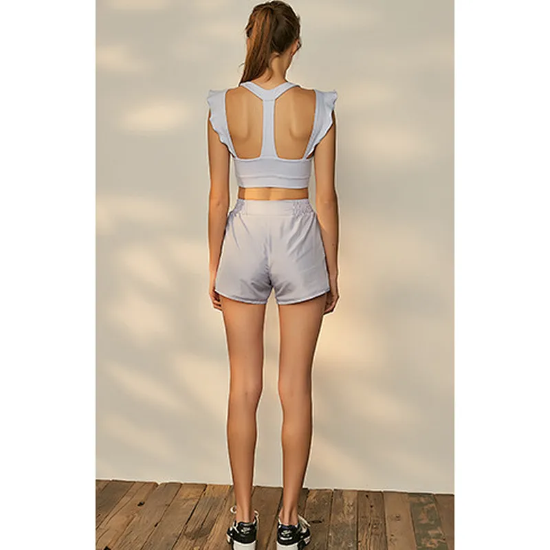 Women's Traceless Flouces Decoration Yoga Tank