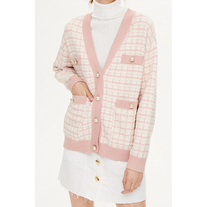 Ladies knit sweater coat
