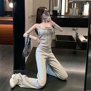 Ladies fashion wide leg jumpsuit