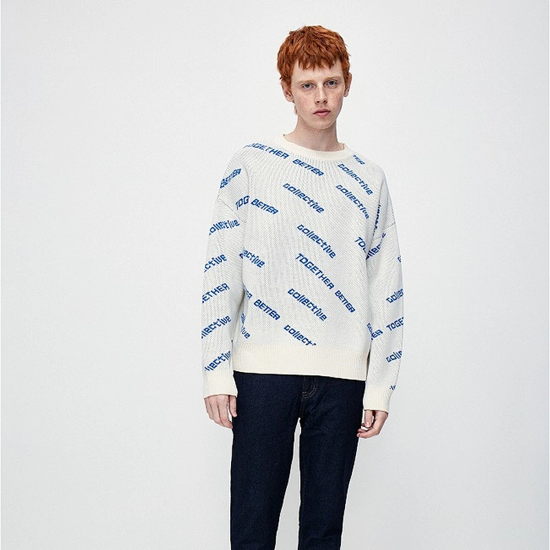 Man's jacquard pullover sweater