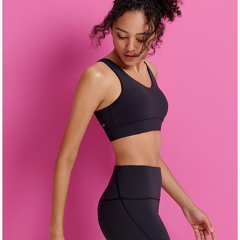 Ladies sexy back steelless shape active yoga bra