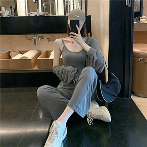 Ladies casual knit suit