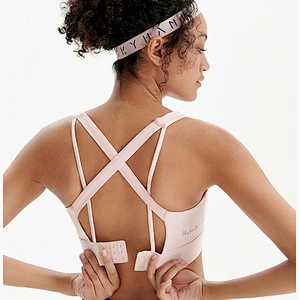 Ladies sexy back steelless shape active yoga bra