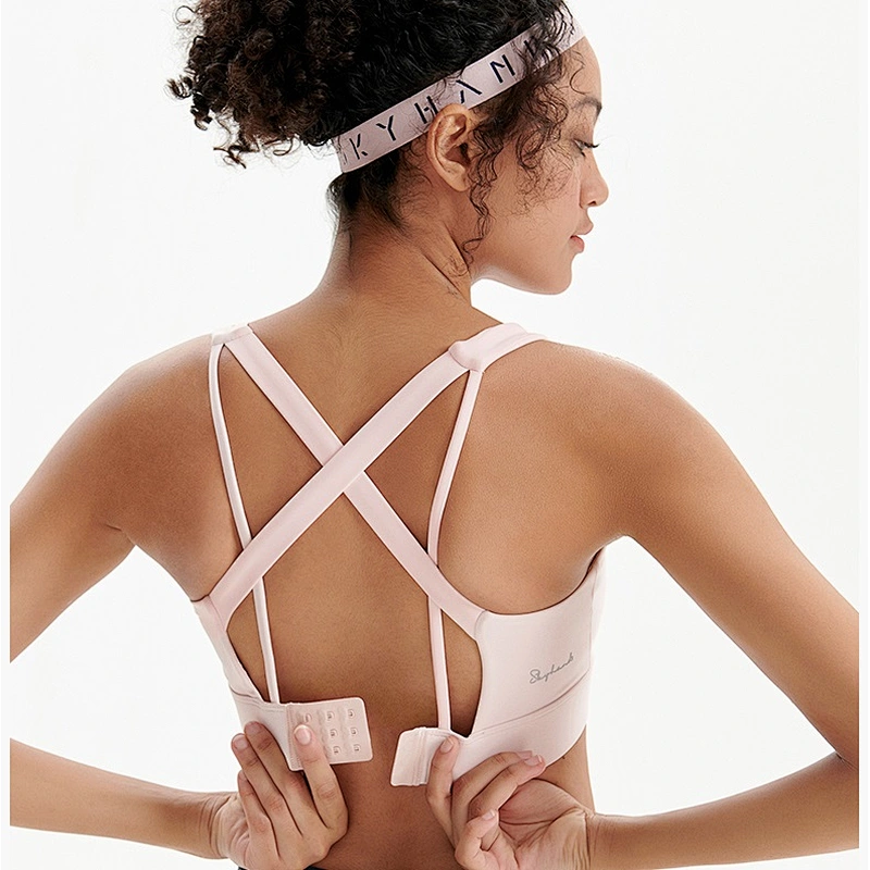 Ladies sexy back steelless shape active yoga bra