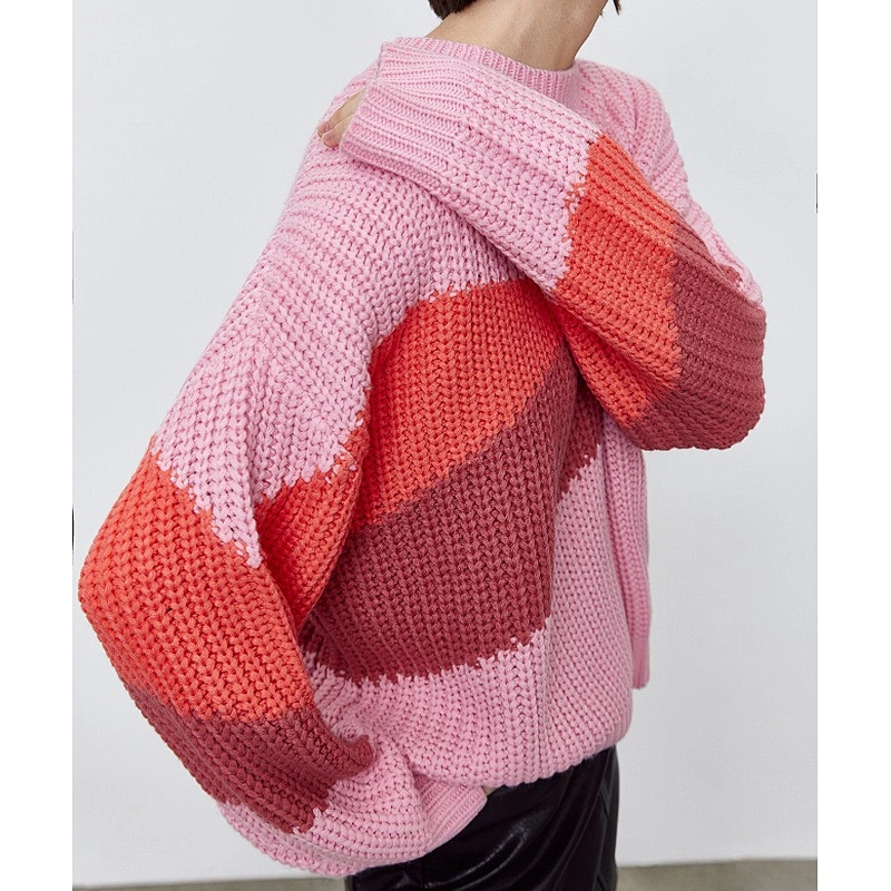 Ladies pink sweater pullover