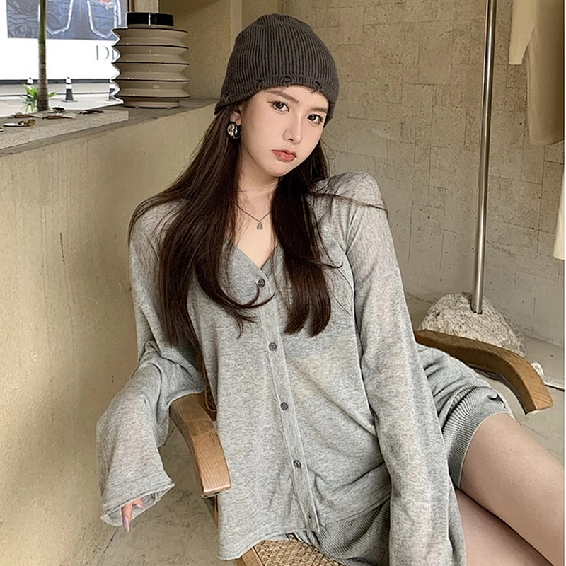 Ladies knit sweater suit