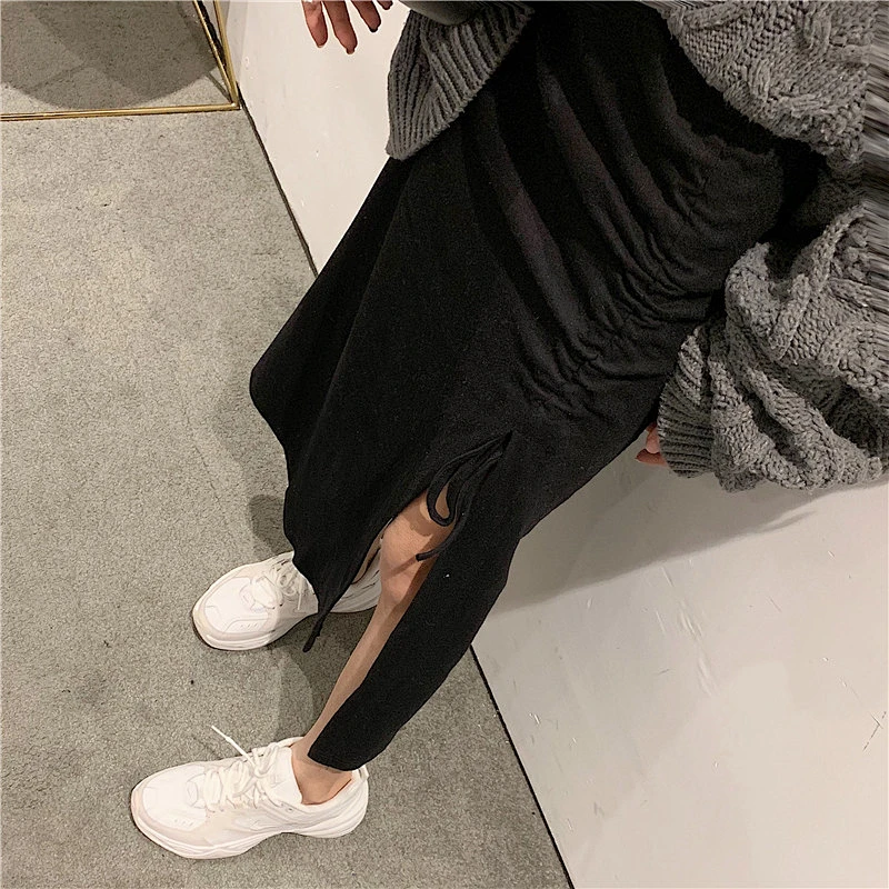 Ladies slit long skirt