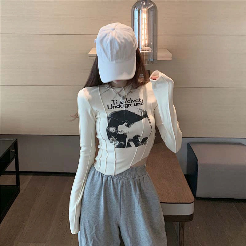 Ladies knit top shirt