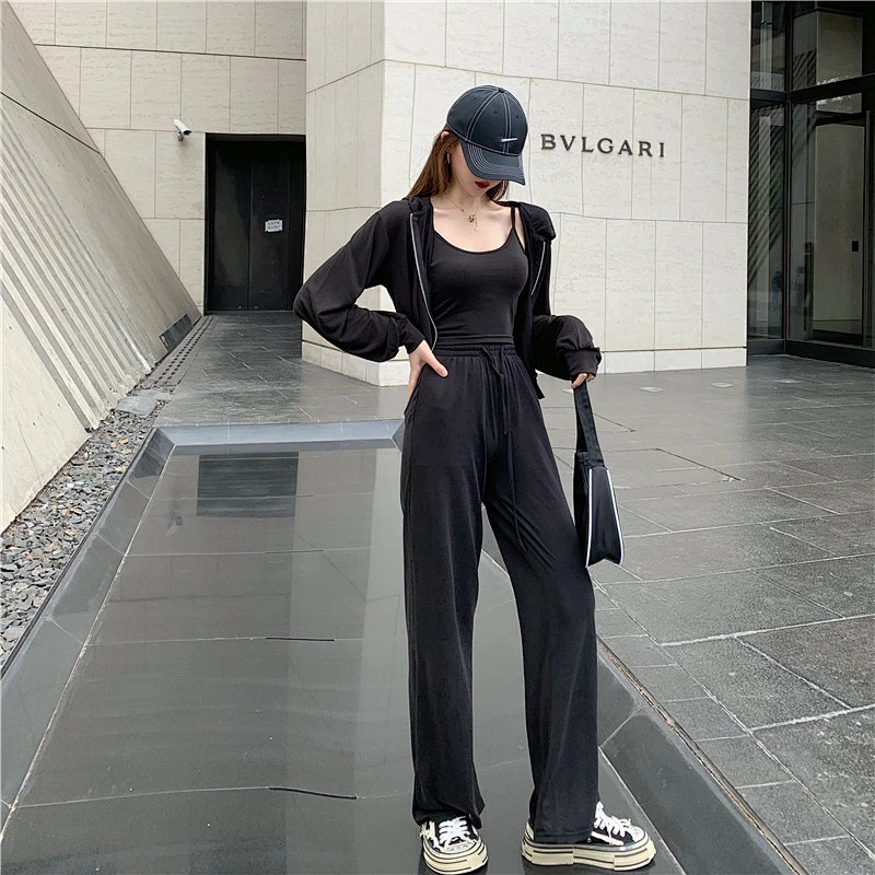 Ladies casual knit suit
