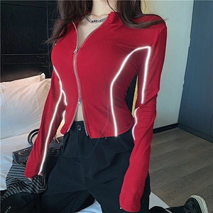 Ladies zip cardigan