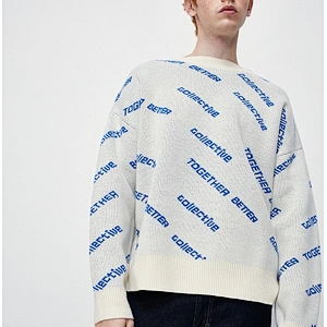 Man's jacquard pullover sweater