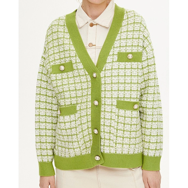 Ladies knit sweater coat