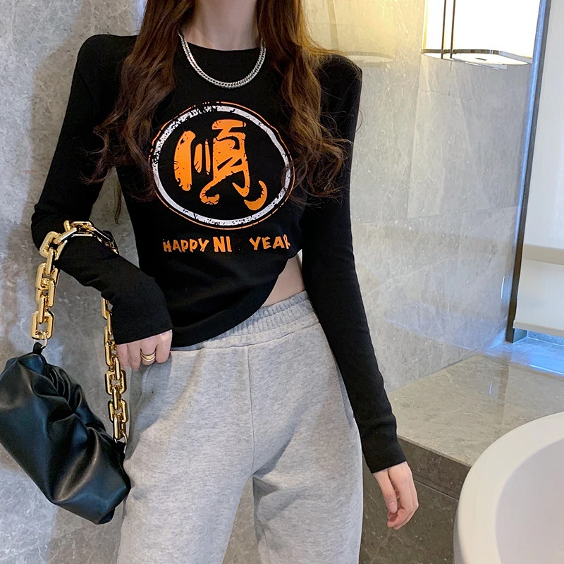 Ladies printed pullover shirt