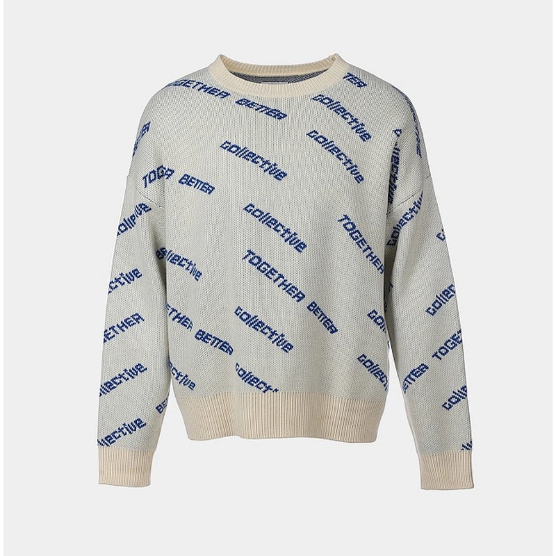Man's jacquard pullover sweater