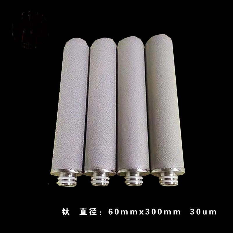 Titanium powder sintered filter tubes