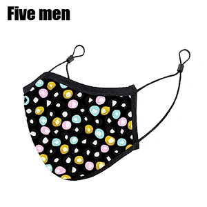 Five men low price custom dust washable reusable face cover for kids party