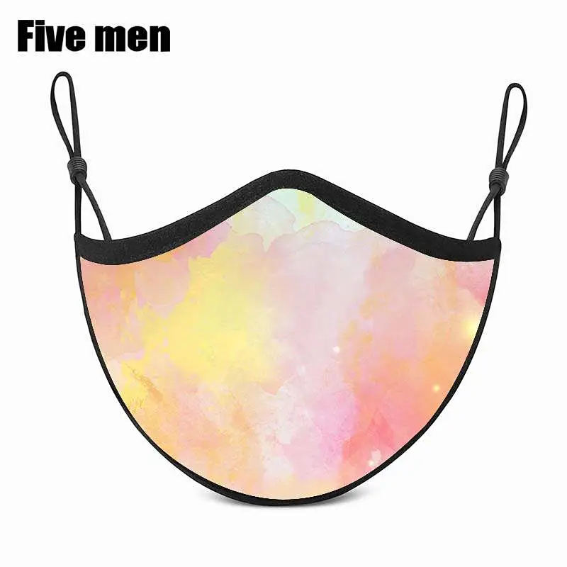 Five Men Breathable Sport Wear New Style Silver Ion Reusable Trendy Face Cover