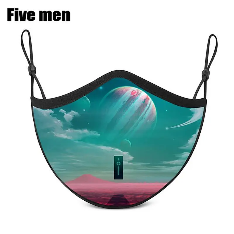 Five Men Wholesale Pure Cotton Fabric Sport Wear Mouth Cover Silver Ion Outdoor Protective Mouth Cover