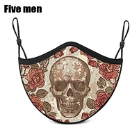 Five Men stylish item washable party face cover mouth cover for adult group