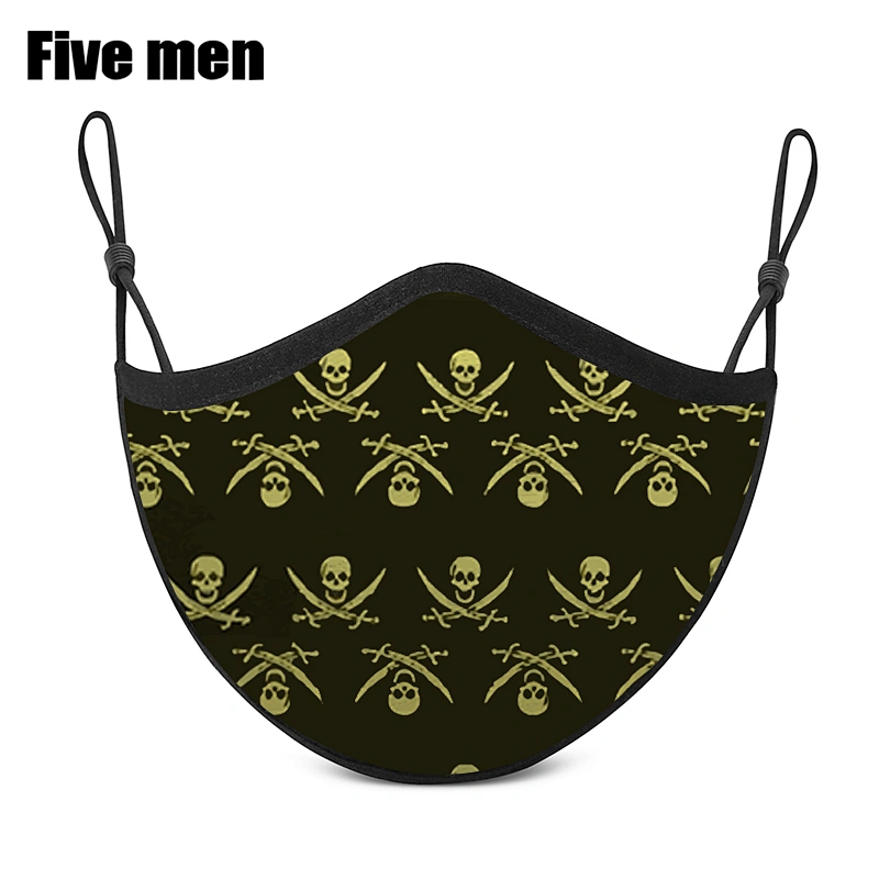 Five Men Multi-colored Silver Ion New Style Custom Party Mouth Muffle