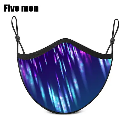 Five Men Custom Cloth Reusable Printed Fashion Party Face Protection Cover